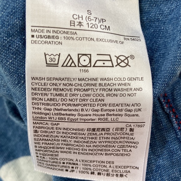 Gap kids blue long sleeve tee - Picture 5 of 5